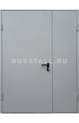 Двухстворчатая металлическая дверь RS126 - Изображение